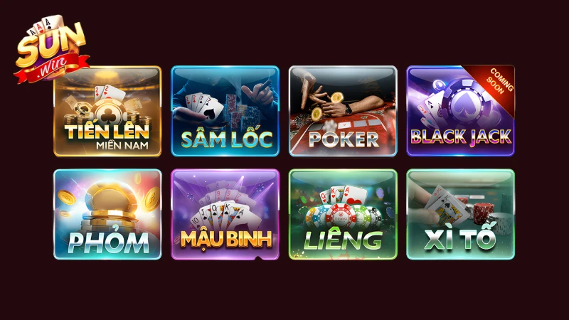 Đầy đủ các tựa game bài đổi thưởng