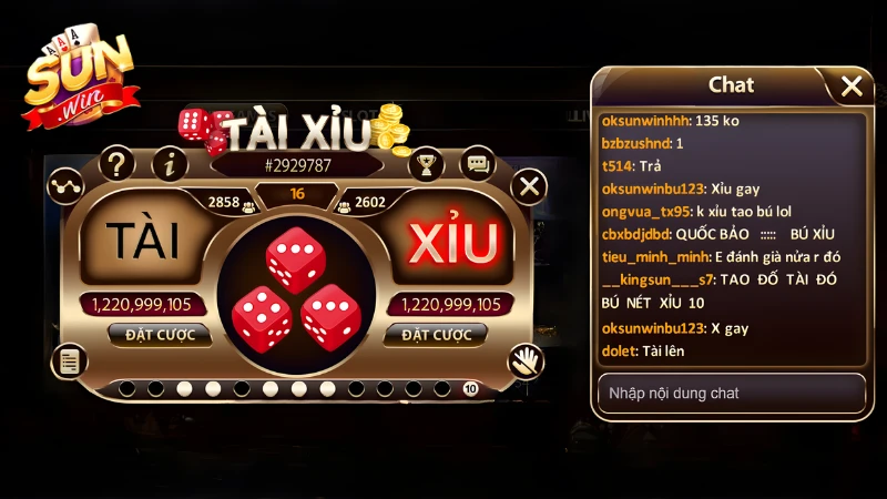 Game tài xỉu Sunwin