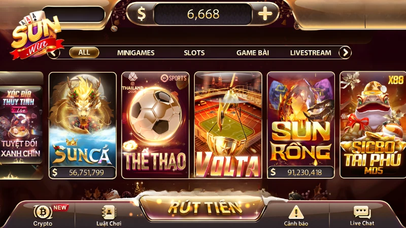 Giao diện website được thiết kế đẹp, cho phép người chơi dễ dàng thao tác