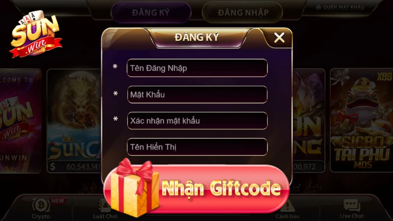 Giftcode tân thủ